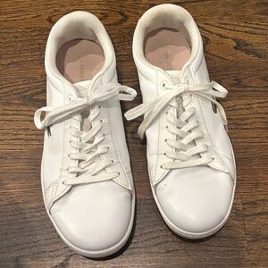 Lacoste White Leather Sneakers Size 6.5